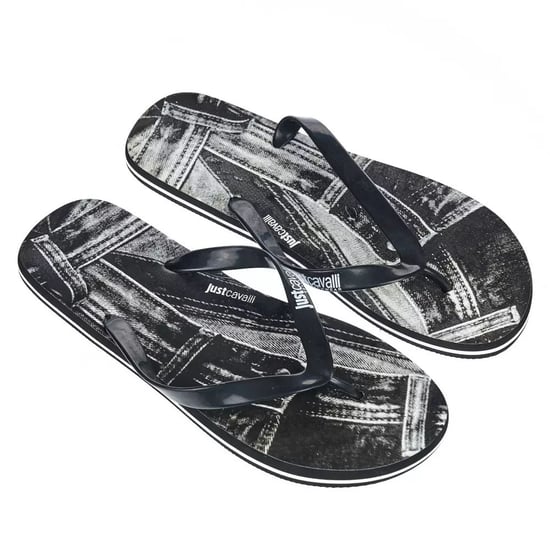 Denim-Print Flip-Flops Ju22576 - Image 3
