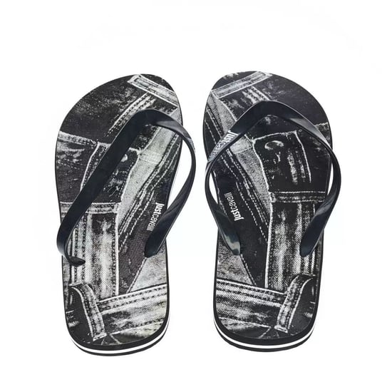 Denim-Print Flip-Flops Ju22576 - Image 4