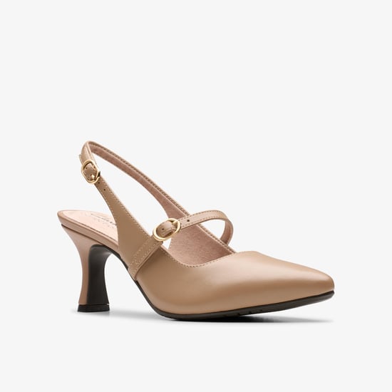 Kataleyna Ruby Warm Beige Leder Schuhe - Image 3