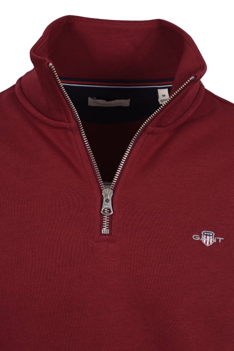 Gant Reg Shield Half Zip Sweat Plumped Red - Image 2