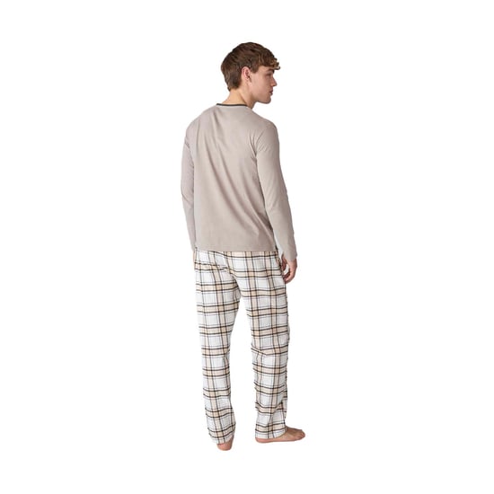 JJB18 Herren Schlafanzug mit langen Ärmeln aus Baumwolle - Image 3