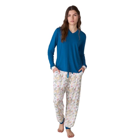 JJBFP0400 Langärmeliger Schlafanzug aus Baumwolle für Damen - Image 1