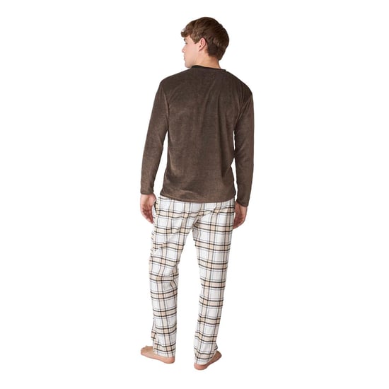 JJBFP5202 Langärmeliger Schlafanzug aus Samt für Männer - Image 3
