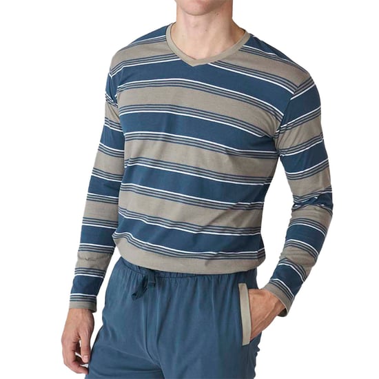 JJB18 Herren Schlafanzug mit langen Ärmeln aus Baumwolle - Image 2