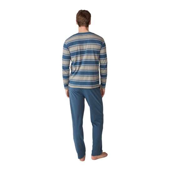 JJB18 Herren Schlafanzug mit langen Ärmeln aus Baumwolle - Image 3