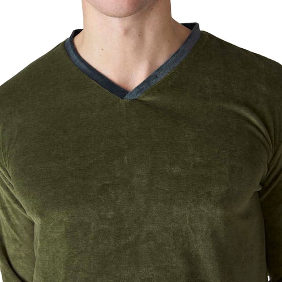 JJBFP801 Langärmeliger Schlafanzug aus Samt für Männer - Image 2