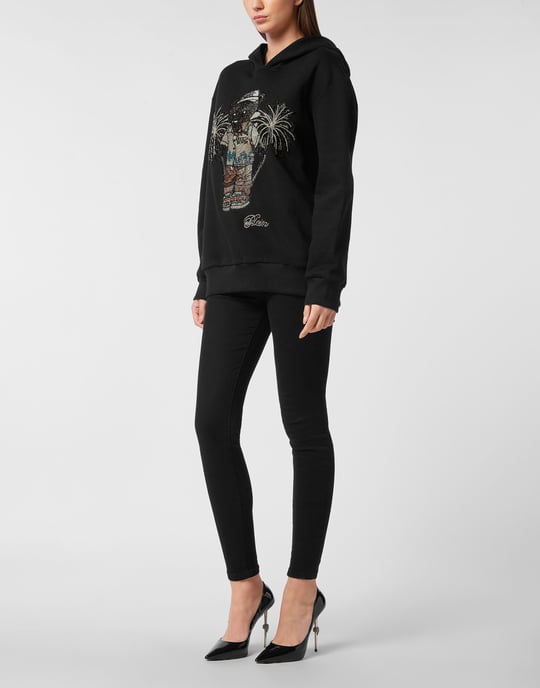 Philipp Plein Hoodie "Teddy Palms" - Schwarz - Image 2