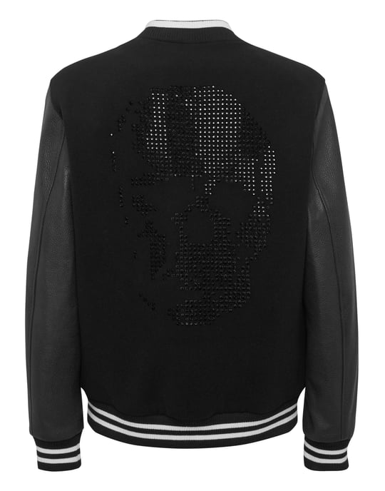 Philipp Plein Bomberjacke mit Skull-Motiv - Schwarz - Image 2