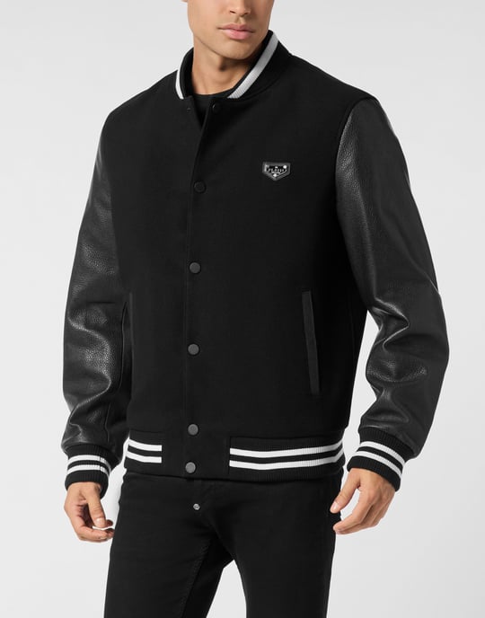 Philipp Plein Bomberjacke mit Skull-Motiv - Schwarz - Image 4