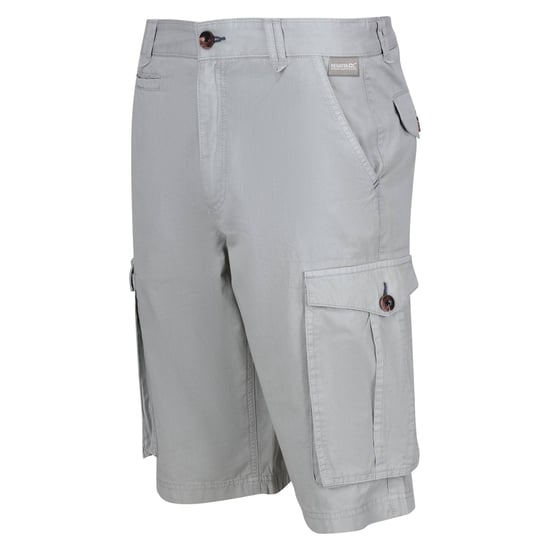 Regatta Herren Cargo-Shorts Shorebay im Vintage-Look (Silbergrau) - Image 3