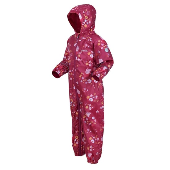 Regatta Childrens/Kids Pobble Peppa Pig Pfützenanzug (Berry Pink/Herbst) - Image 3