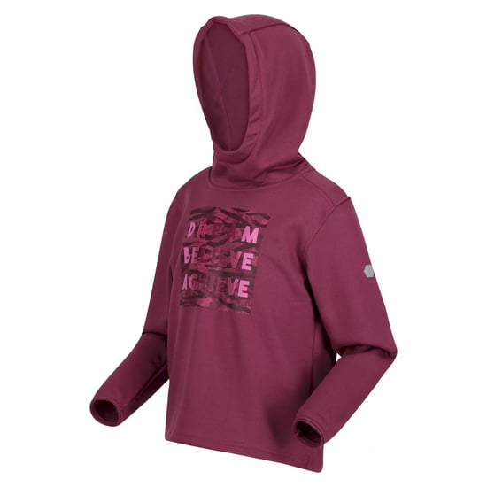 Regatta Childrens/Kids Dream Believe Achieve Extol Stretch Hoodie (Amaranth Haze) - Image 3