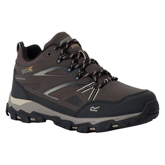 Regatta - Herren Wanderstiefel "Holcombe 3" (Schwarzbraun/Goldbraun) - Image 4