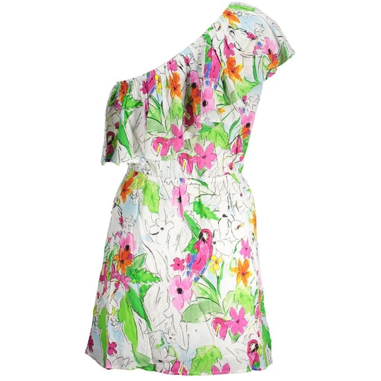 Blumenpapagei Mini-Kleid, lockere Passform - Image 2