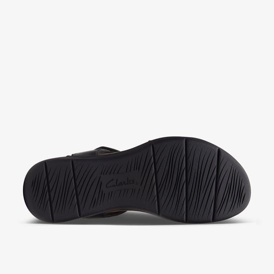 April Cove Schwarze Leder-Sandalen - Image 3