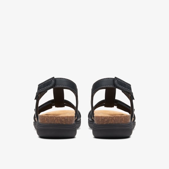 April Cove Schwarze Leder-Sandalen - Image 5