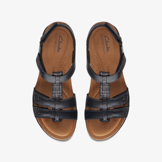 April Cove Schwarze Leder-Sandalen - Image 6