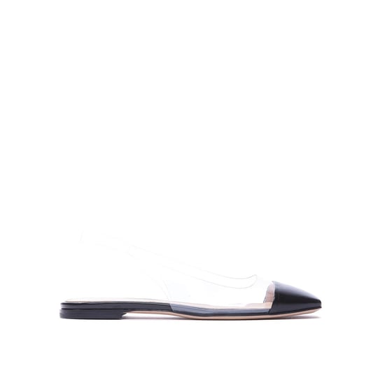 Gianvito Rossi Plexi Slingback-Flats - Image 1