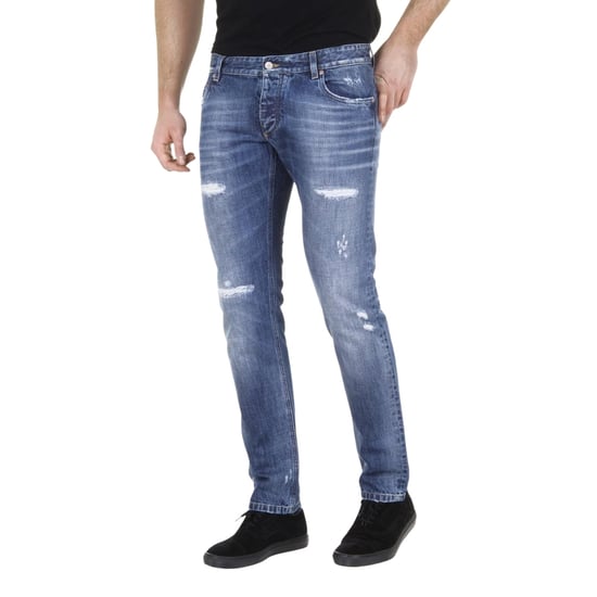 Dolce &amp; Gabbana Blaue Zerrissene Jeans - Image 2