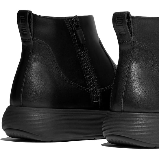 Fitflop Iq-Comff Leder Damen Stiefel All Black - Image 4
