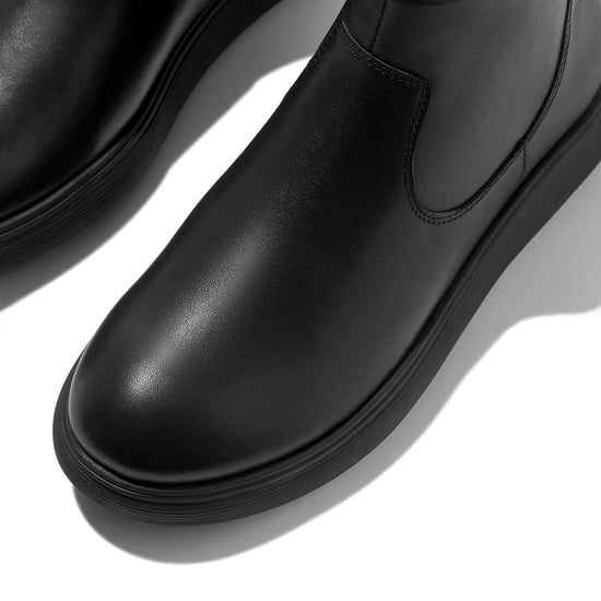 Fitflop Iq-Comff Leder Damen Stiefel All Black - Image 5