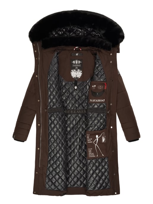 Navahoo Damen Winterjacke Fahmiyaa – Lang, Warm & Funktional mit Kapuze - Image 6