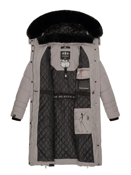 Navahoo Damen Winterjacke Fahmiyaa – Lang, Warm & Funktional mit Kapuze - Image 6