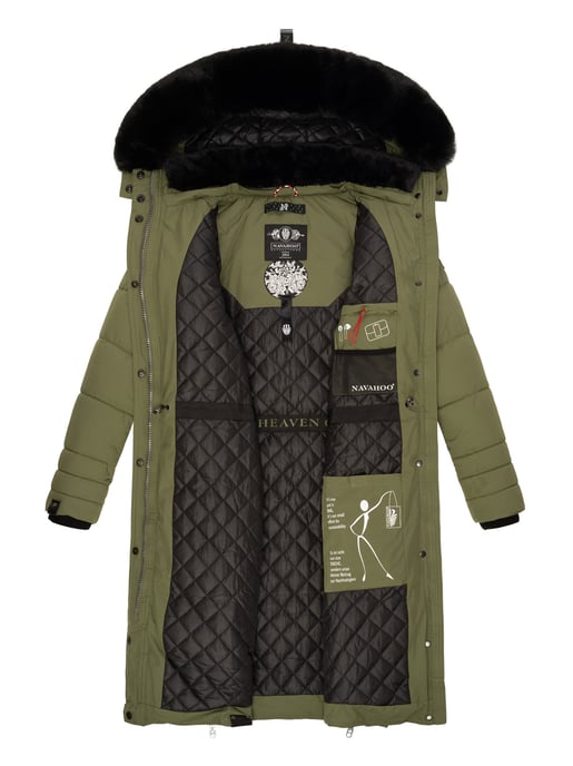 Navahoo Damen Winterjacke Fahmiyaa – Lang, Warm & Funktional mit Kapuze - Image 6