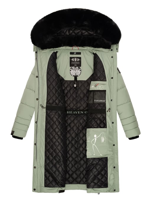 Navahoo Damen Winterjacke Fahmiyaa – Lang, Warm & Funktional mit Kapuze - Image 5