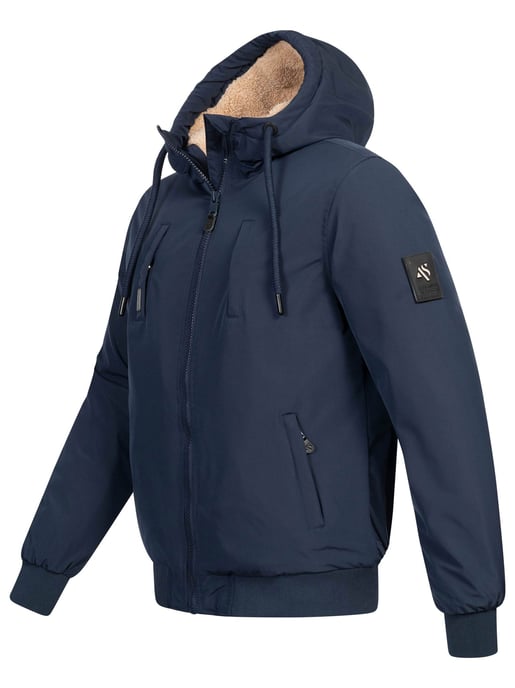 Alessandro Salvarini Herren Winterjacke AS-431 – Warm, Mit Teddyfellfutter & Kapuze - Image 3