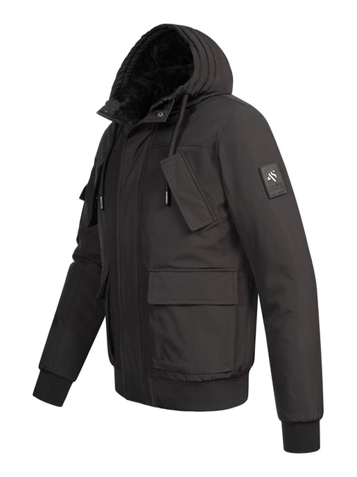 Alessandro Salvarini Herren Winterjacke AS-432 – Klassisch, Mit Fleecefutter & Kapuze - Image 3