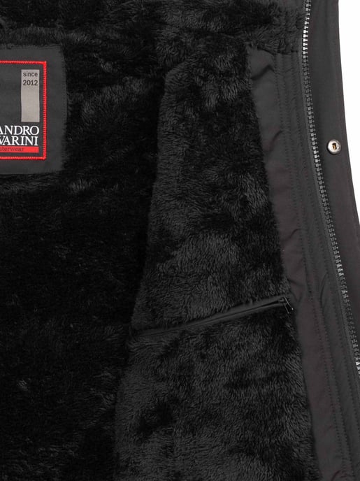 Alessandro Salvarini Herren Winterjacke AS-432 – Klassisch, Mit Fleecefutter & Kapuze - Image 5