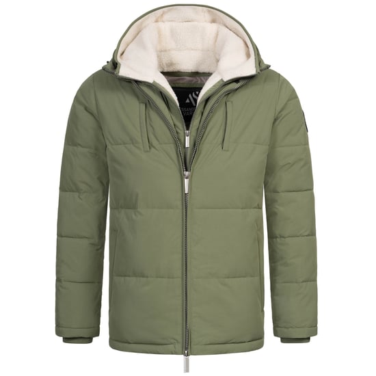 Alessandro Salvarini Herren Winter Steppjacke AS-457 – 2in1 Mit Herausnehmbarem Teddyfleece & Doppelkappe - Image 2
