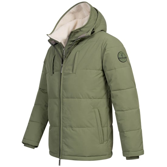 Alessandro Salvarini Herren Winter Steppjacke AS-457 – 2in1 Mit Herausnehmbarem Teddyfleece & Doppelkappe - Image 4