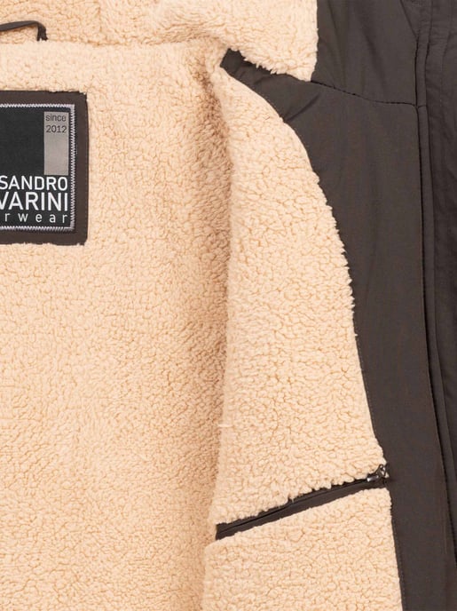 Alessandro Salvarini Herren Winterjacke AS-431 – Warm, Mit Teddyfellfutter & Kapuze - Image 5
