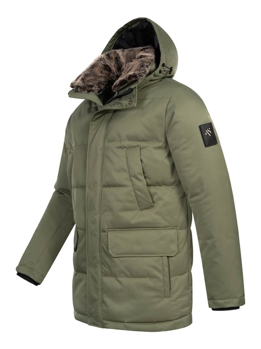 Alessandro Salvarini Herren Winterjacke AS-456 – Stilvoll, Wasserabweisend Mit Abnehmbarer Kapuze - Image 3