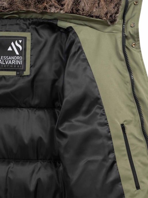 Alessandro Salvarini Herren Winterjacke AS-456 – Stilvoll, Wasserabweisend Mit Abnehmbarer Kapuze - Image 5