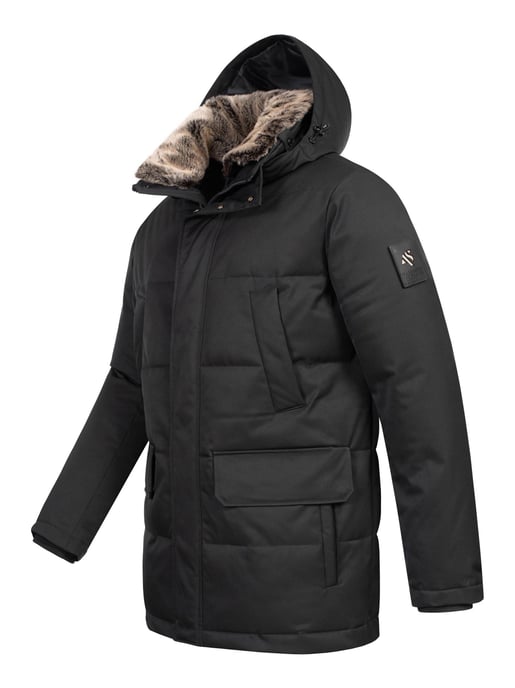 Alessandro Salvarini Herren Winterjacke AS-456 – Stilvoll, Wasserabweisend Mit Abnehmbarer Kapuze - Image 3