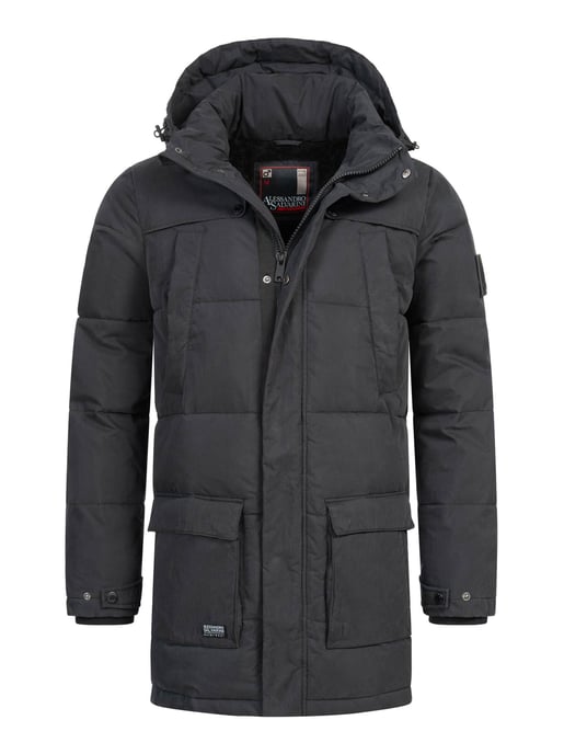 Alessandro Salvarini Herren Winterjacke AS-458 – Klassischer Parka Mit Fleecefutter & Abnehmbarer Kapuze - Image 1