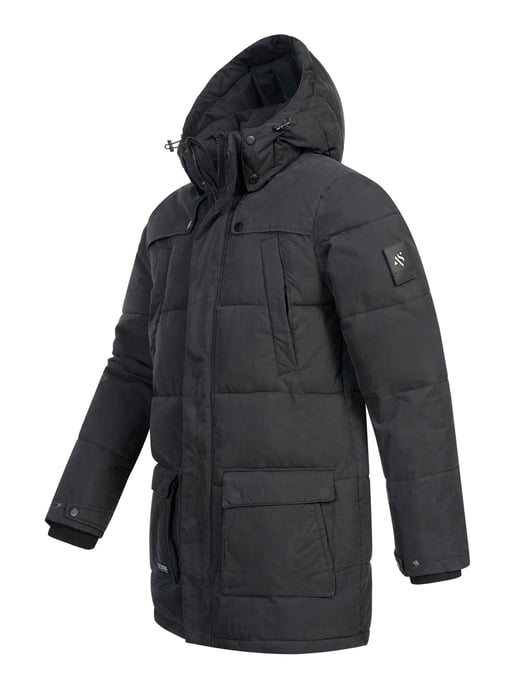 Alessandro Salvarini Herren Winterjacke AS-458 – Klassischer Parka Mit Fleecefutter & Abnehmbarer Kapuze - Image 3
