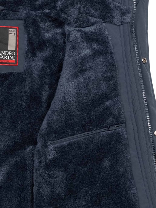 Alessandro Salvarini Herren Winterjacke AS-432 – Klassisch, Mit Fleecefutter & Kapuze - Image 5