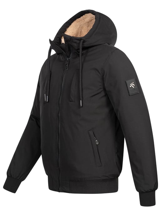 Alessandro Salvarini Herren Winterjacke AS-431 – Warm, Mit Teddyfellfutter & Kapuze - Image 3