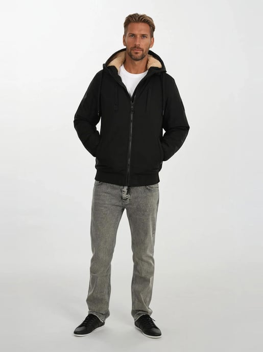 Alessandro Salvarini Herren Winterjacke AS-431 – Warm, Mit Teddyfellfutter & Kapuze - Image 6