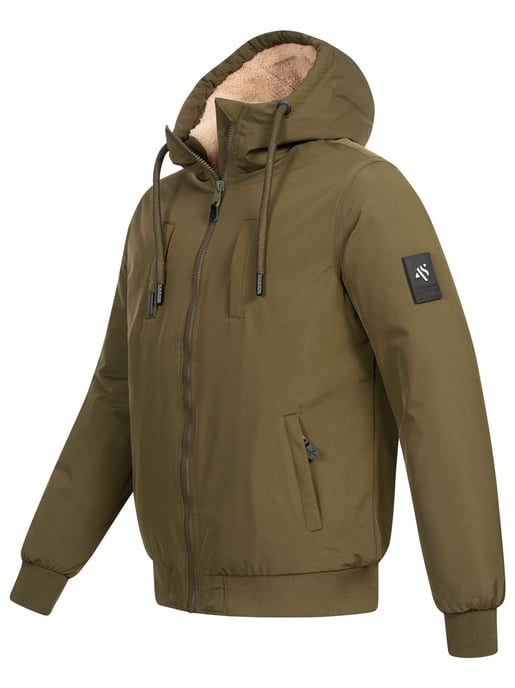 Alessandro Salvarini Herren Winterjacke AS-431 – Warm, Mit Teddyfellfutter & Kapuze - Image 3