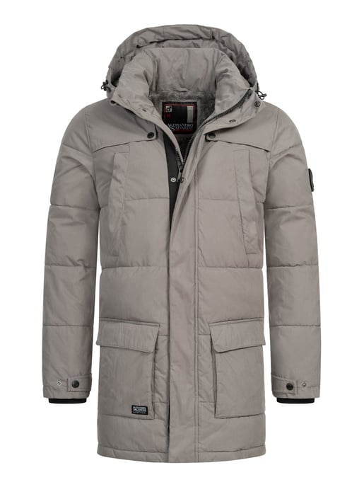 Alessandro Salvarini Herren Winterjacke AS-458 – Klassischer Parka Mit Fleecefutter & Abnehmbarer Kapuze - Image 1