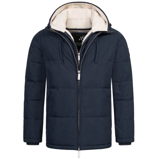 Alessandro Salvarini Herren Winter Steppjacke AS-457 – 2in1 Mit Herausnehmbarem Teddyfleece & Doppelkappe - Image 2