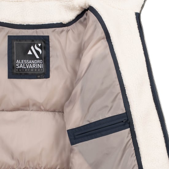 Alessandro Salvarini Herren Winter Steppjacke AS-457 – 2in1 Mit Herausnehmbarem Teddyfleece & Doppelkappe - Image 6