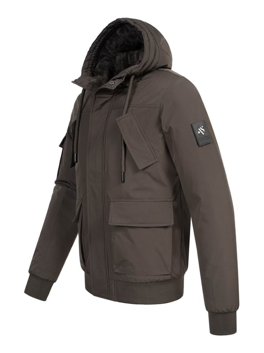 Alessandro Salvarini Herren Winterjacke AS-432 – Klassisch, Mit Fleecefutter & Kapuze - Image 3