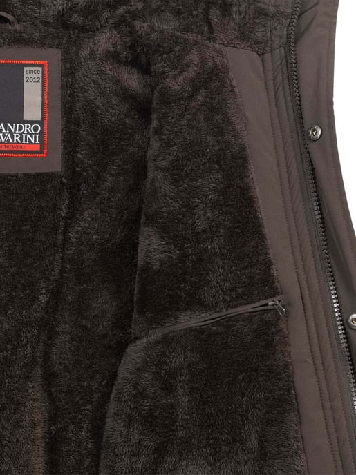 Alessandro Salvarini Herren Winterjacke AS-432 – Klassisch, Mit Fleecefutter & Kapuze - Image 5