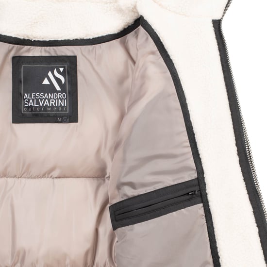 Alessandro Salvarini Herren Winter Steppjacke AS-457 – 2in1 Mit Herausnehmbarem Teddyfleece & Doppelkappe - Image 6